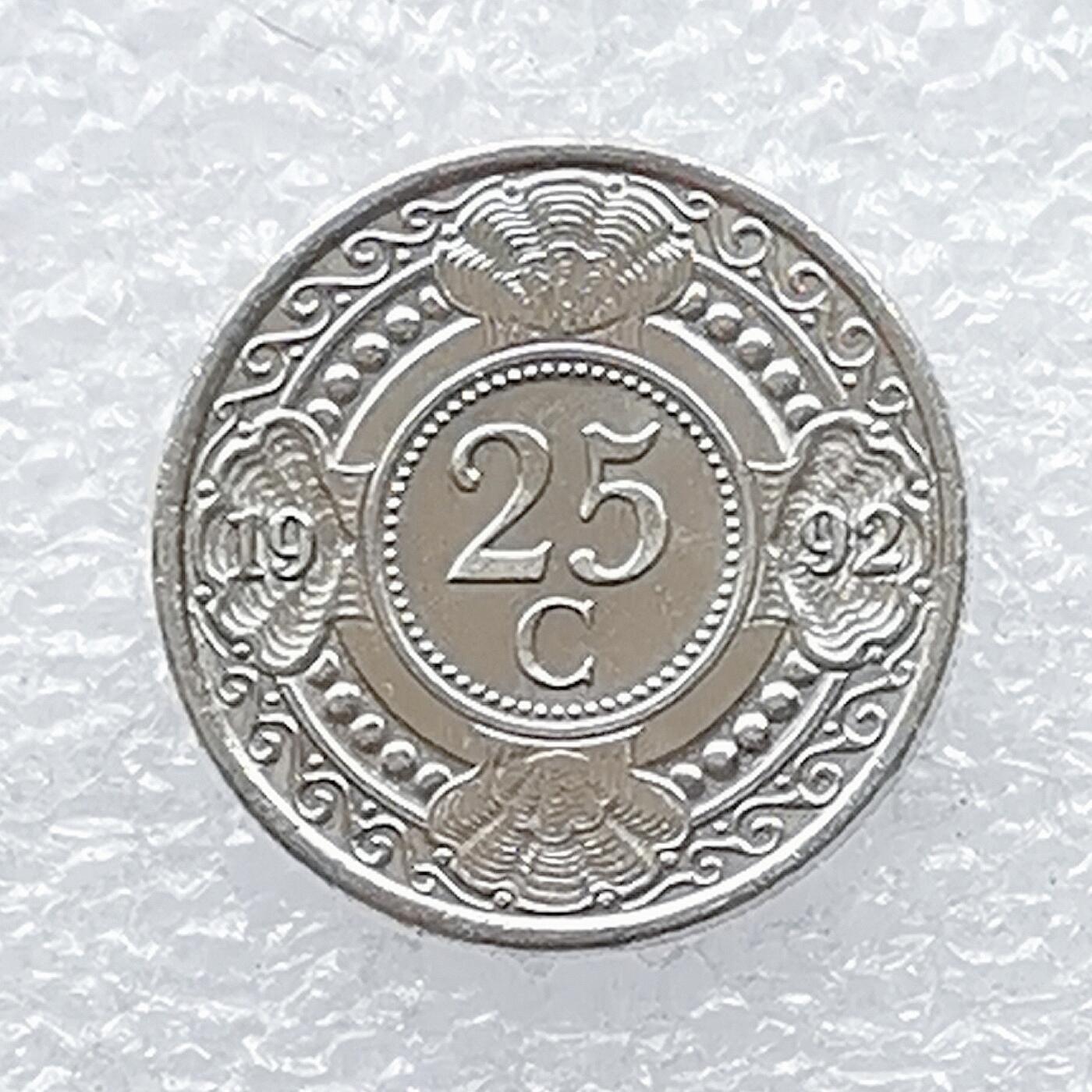 海外回流1元起拍小铺 各国钱币散币场 第14期 荷属安德列斯1992年25分