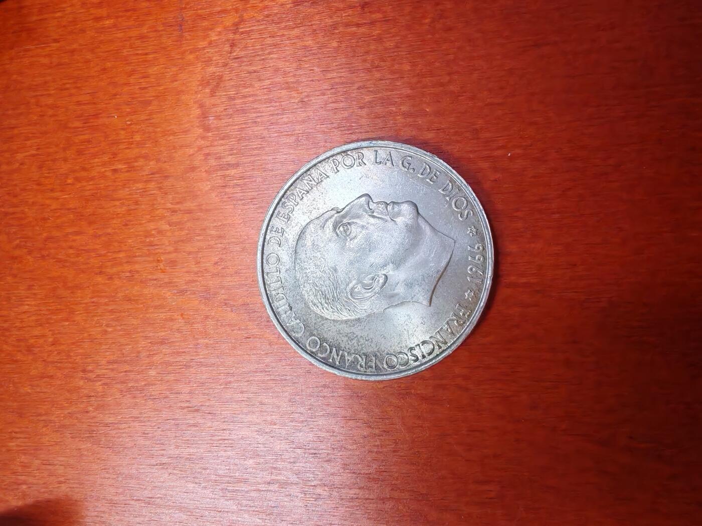 长老汇龙年精选第十九场拍卖 1966（66）西班牙弗朗哥100比塞塔银币