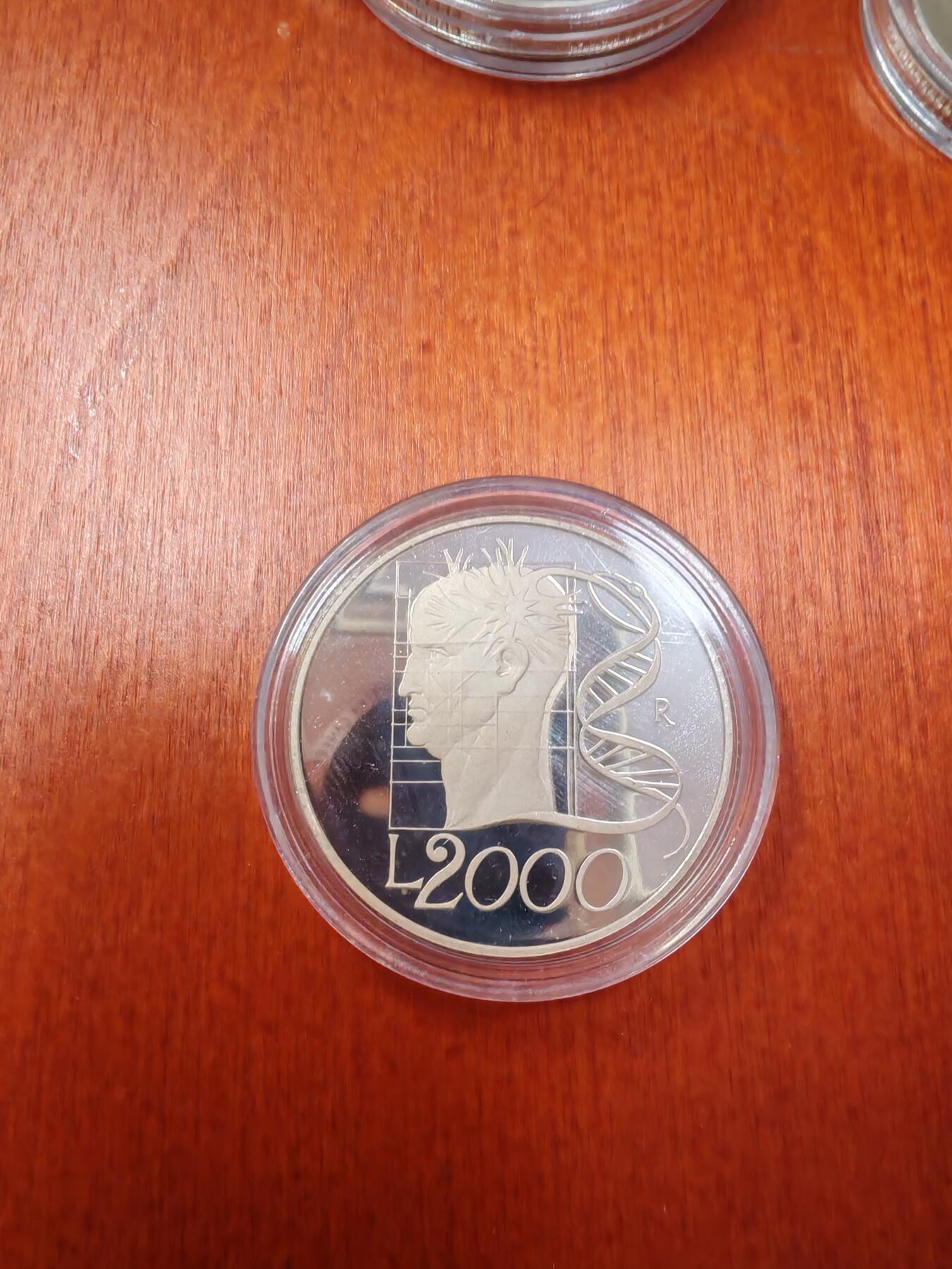 长老汇龙年精选第十九场拍卖 1998意大利千禧年之人类2000里拉精制银币，7880枚