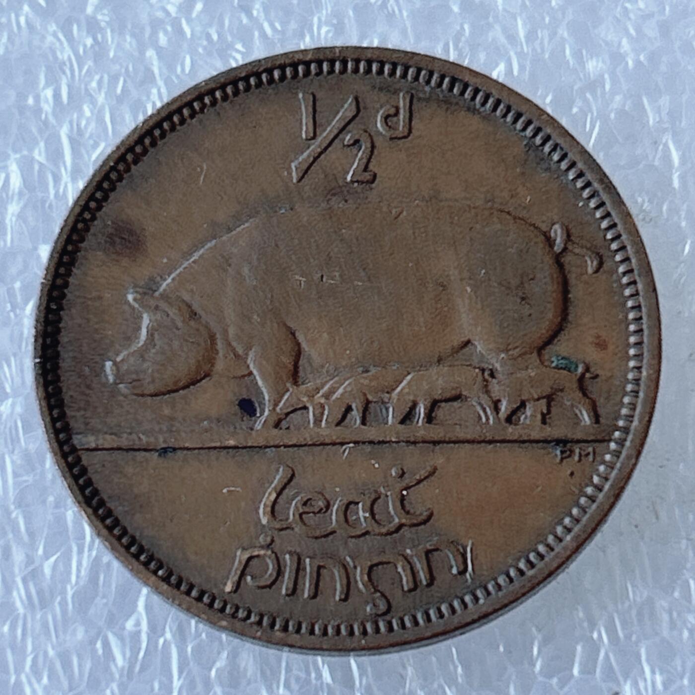 第一海外回流一元起拍收藏 散币专场 第107期 爱尔兰1942年1/2半便士铜帀