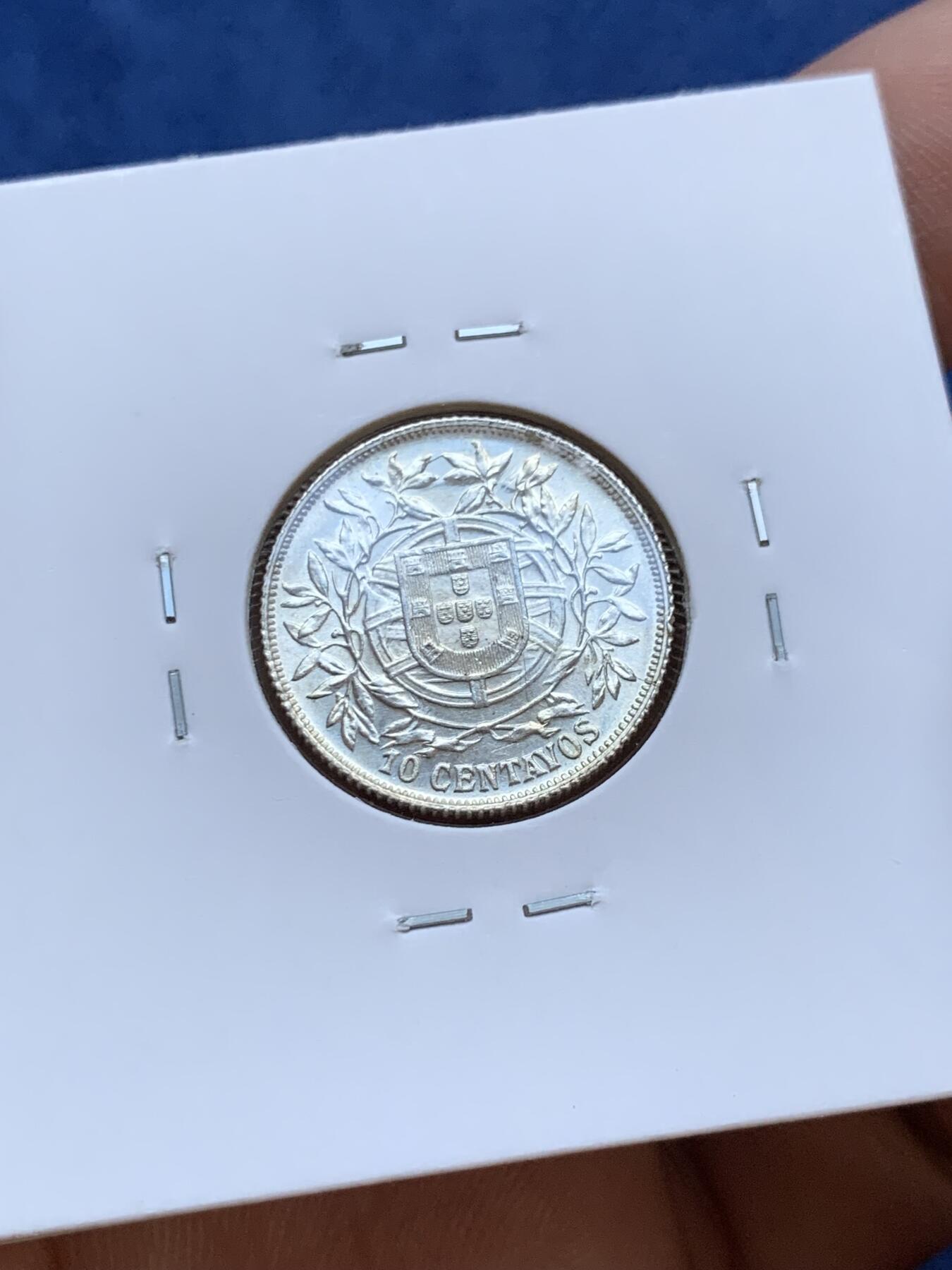 《竞宝斋》第295场- 周日，周一  2场连拍 （全场包邮） 3枚一组 葡萄牙1915-1916年女神版银币