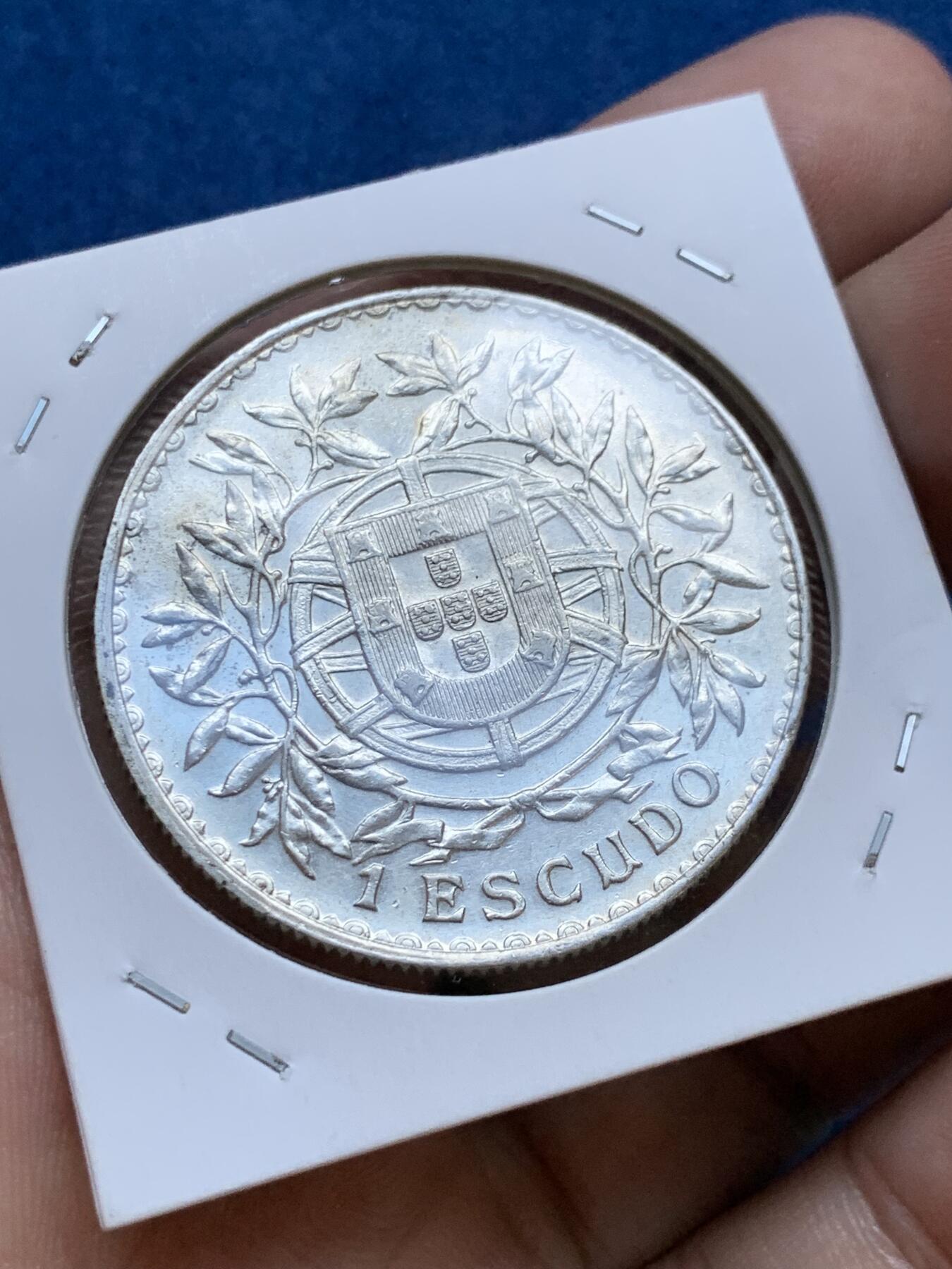 《竞宝斋》第295场- 周日，周一  2场连拍 （全场包邮） 3枚一组 葡萄牙1915-1916年女神版银币