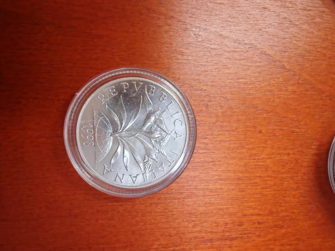 长老汇龙年精选第十九场拍卖 1998意大利千禧年之信仰2000里拉普制银币，3.6万枚