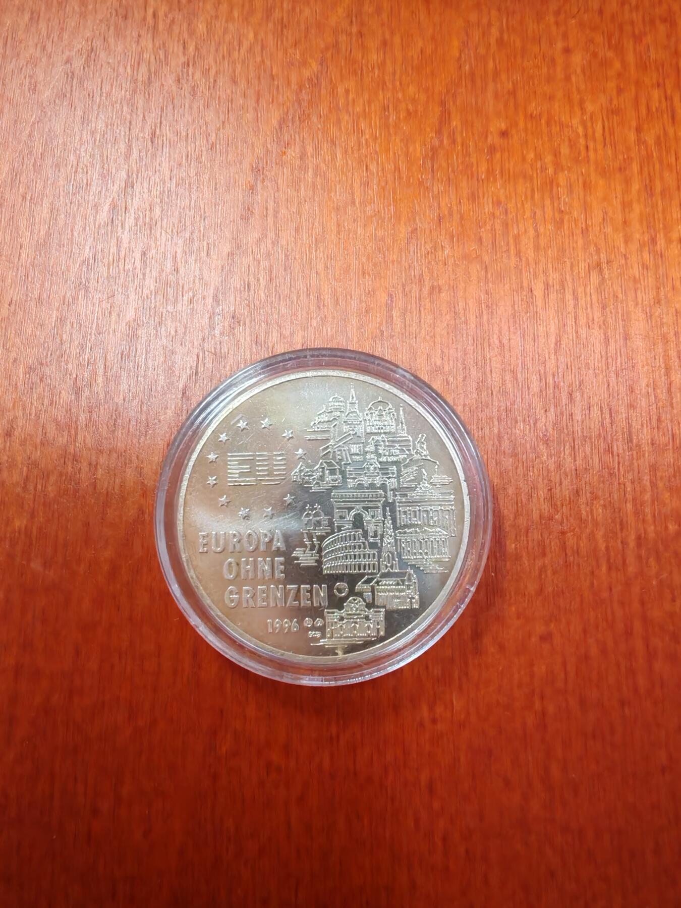 长老汇龙年精选第十九场拍卖 1996奥地利2欧元银币，造币厂未知，克书未记录