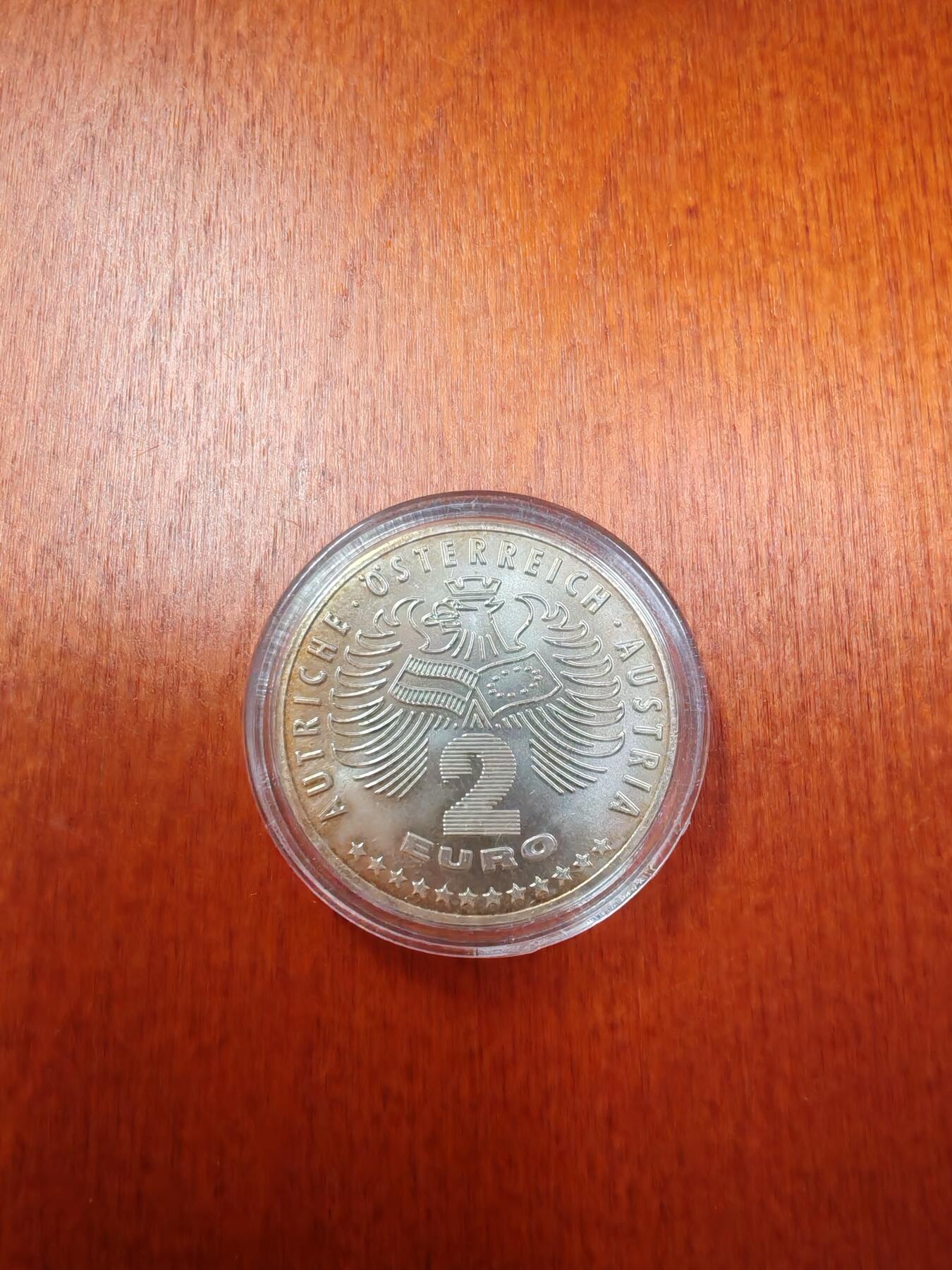 长老汇龙年精选第十九场拍卖 1996奥地利2欧元银币，造币厂未知，克书未记录