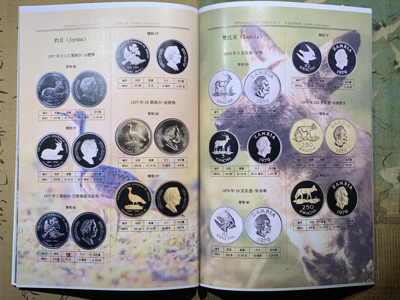 《竞宝斋》第295场- 周日，周一  2场连拍 （全场包邮） 动物币彩色目录+1984第一年份袋鼠1澳元