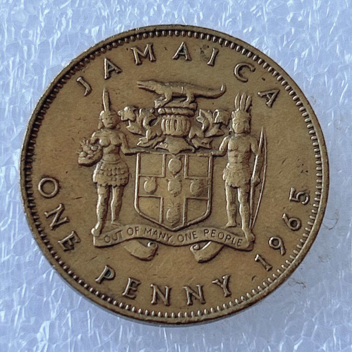 第一海外回流一元起拍收藏 散币专场 第107期 英属牙买加1965年1便士 美品