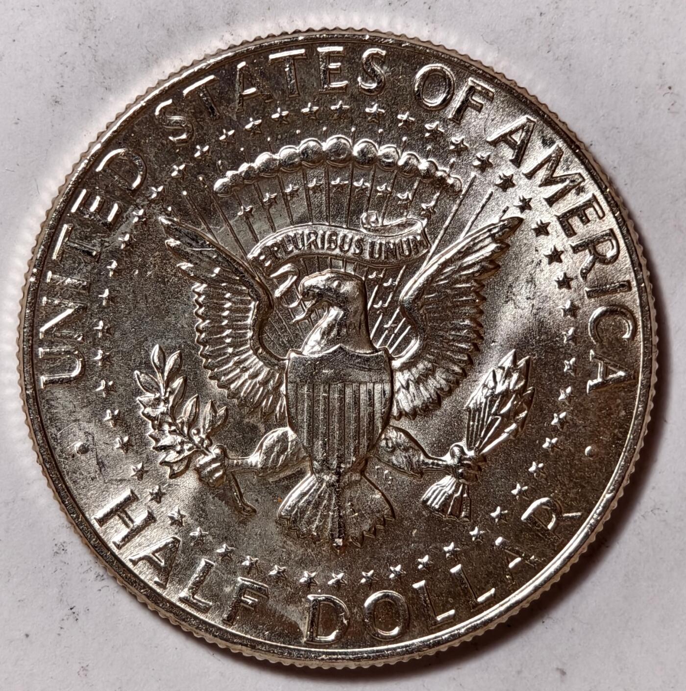 紫瑗钱币——第418期 美国 1964年 肯尼迪 50美分 12.5克 0.9银 BU 可评级