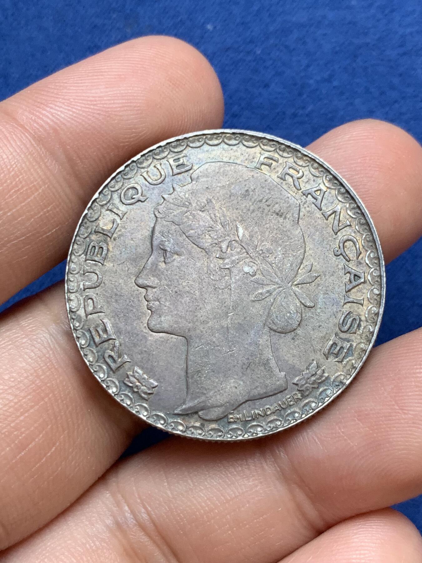 《竞宝斋》第295场- 周日，周一  2场连拍 （全场包邮） 法属印支1931年女神像1皮阿斯特银币 最后的坐洋