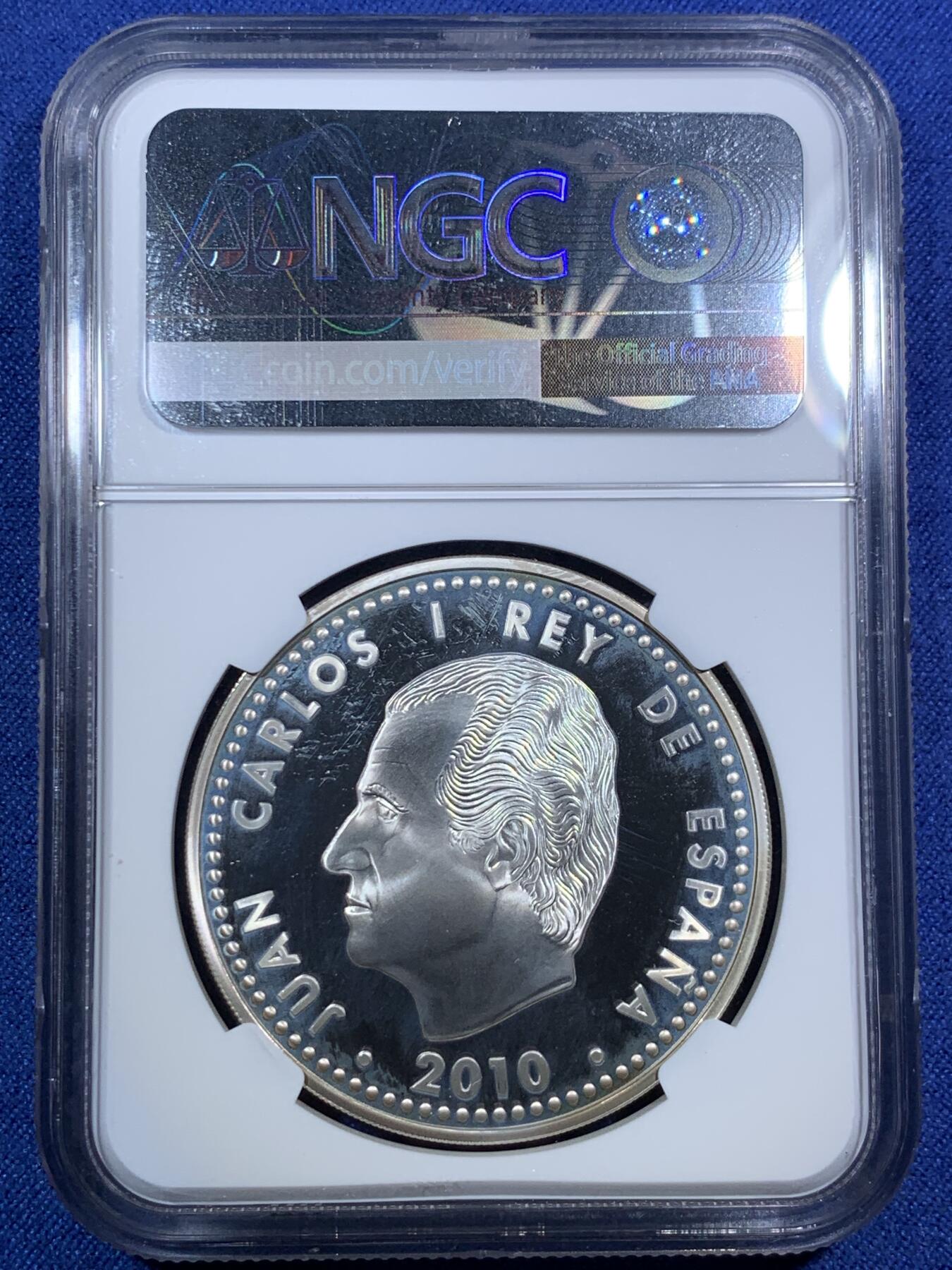 《竞宝斋》第295场- 周日，周一  2场连拍 （全场包邮） NGC PF67UC 西班牙2010建筑师安东尼奥高迪10欧纪念币