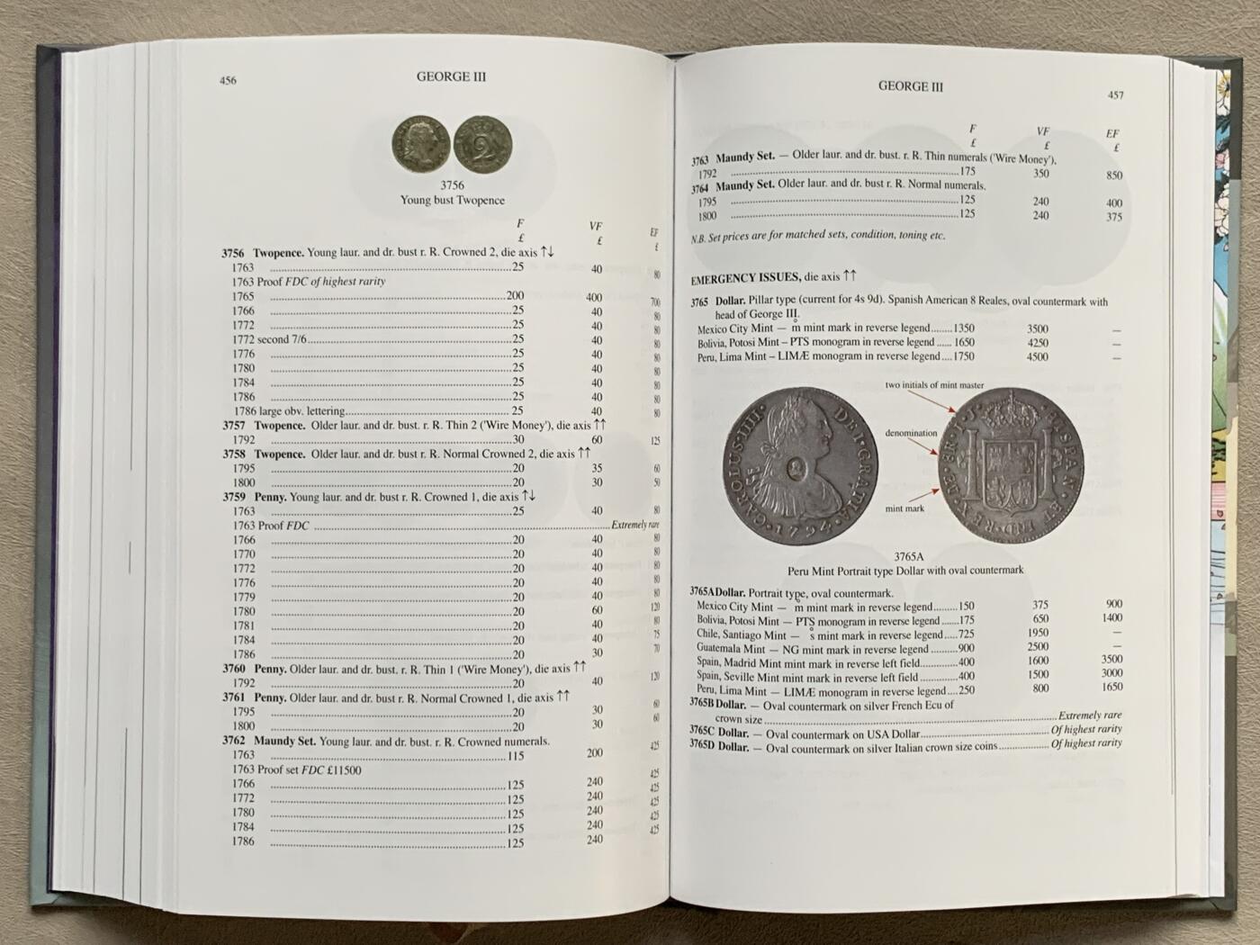 《竞宝斋》第295场- 周日，周一  2场连拍 （全场包邮） 2023版斯宾克英国钱币标准目录，评级公司的目录编号来源之一，收录从公元前150年-1971年间的英国钱币