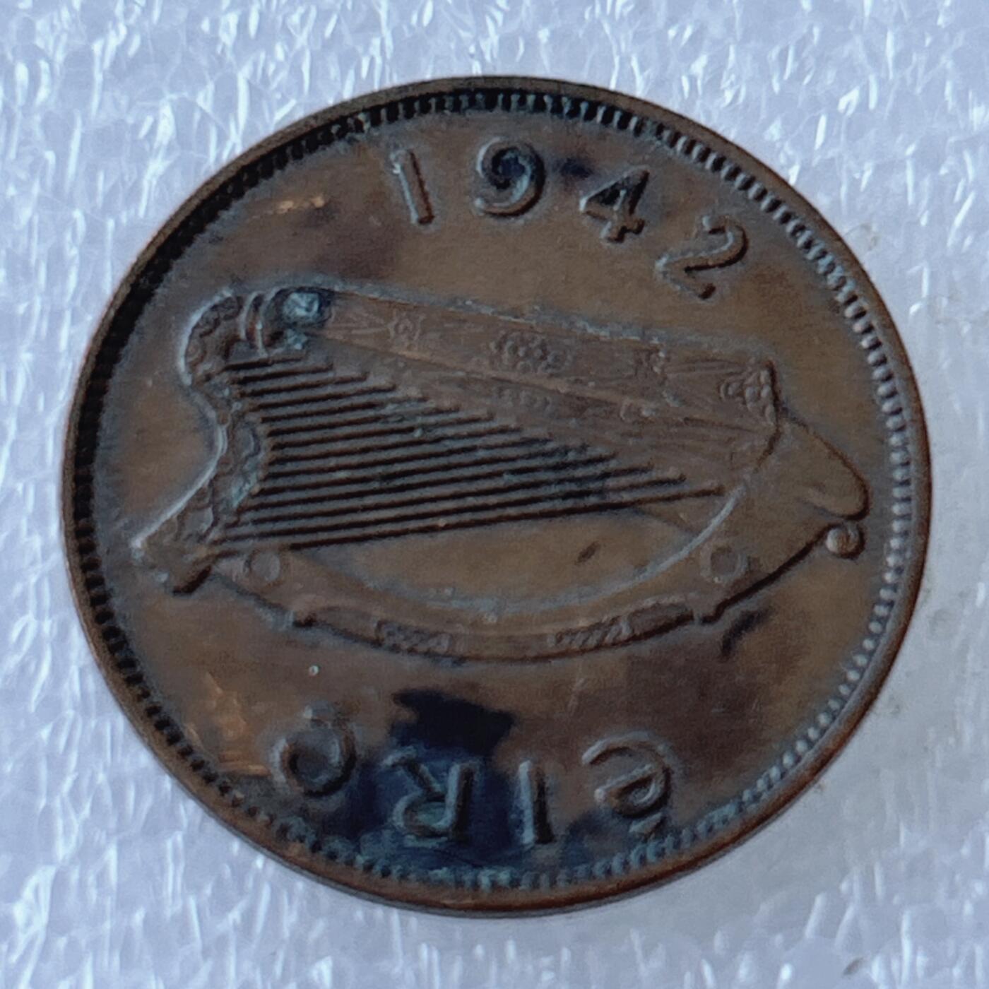 第一海外回流一元起拍收藏 散币专场 第107期 爱尔兰1942年1/2半便士铜帀