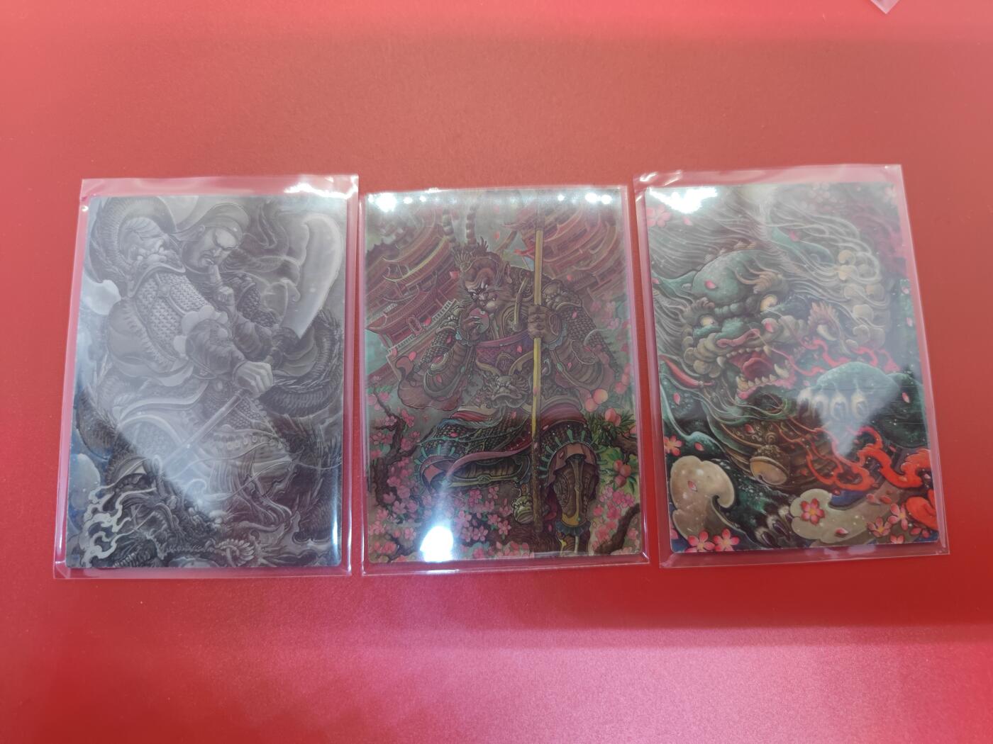 妖精的尾巴卡牌拍卖第二十四期(收拍品) 星宿文创-关羽-孙悟空-醒狮特卡，3张
