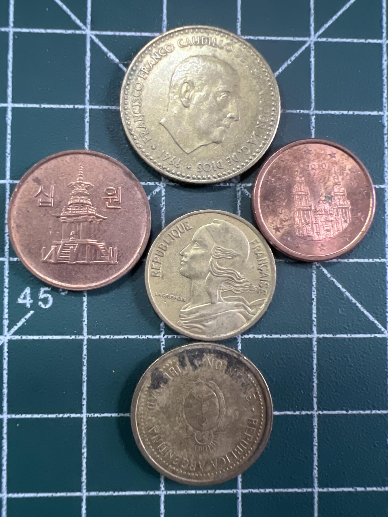 第674期 硬币专场 （无押金，捡漏，全场50包邮，偏远地区除外，接收代拍业务，本店十天发一次货） 硬币5枚