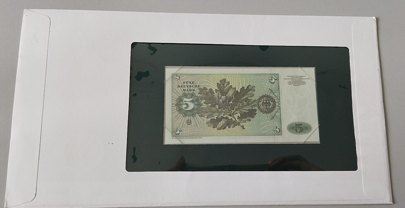 天和轩精品钱币第41场 全新UNC 西德5马克纸币 邮币封钞