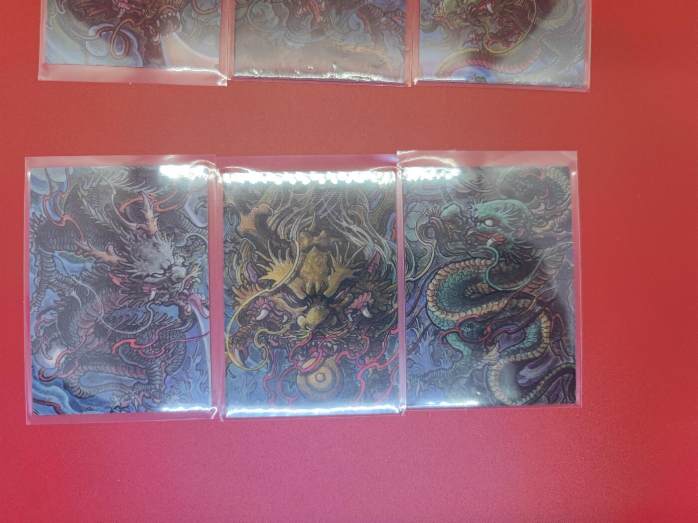 妖精的尾巴卡牌拍卖第二十四期(收拍品) 香山文创-九龙壁9拼一套+合集卡+九龙逐日特卡，共11张