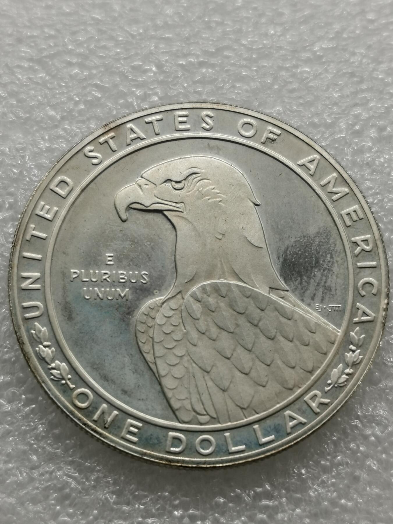 四叶草钱币第2场 散币 银币 套币 美国1983年洛杉矶奥运会1元银币 原装卡册塑封