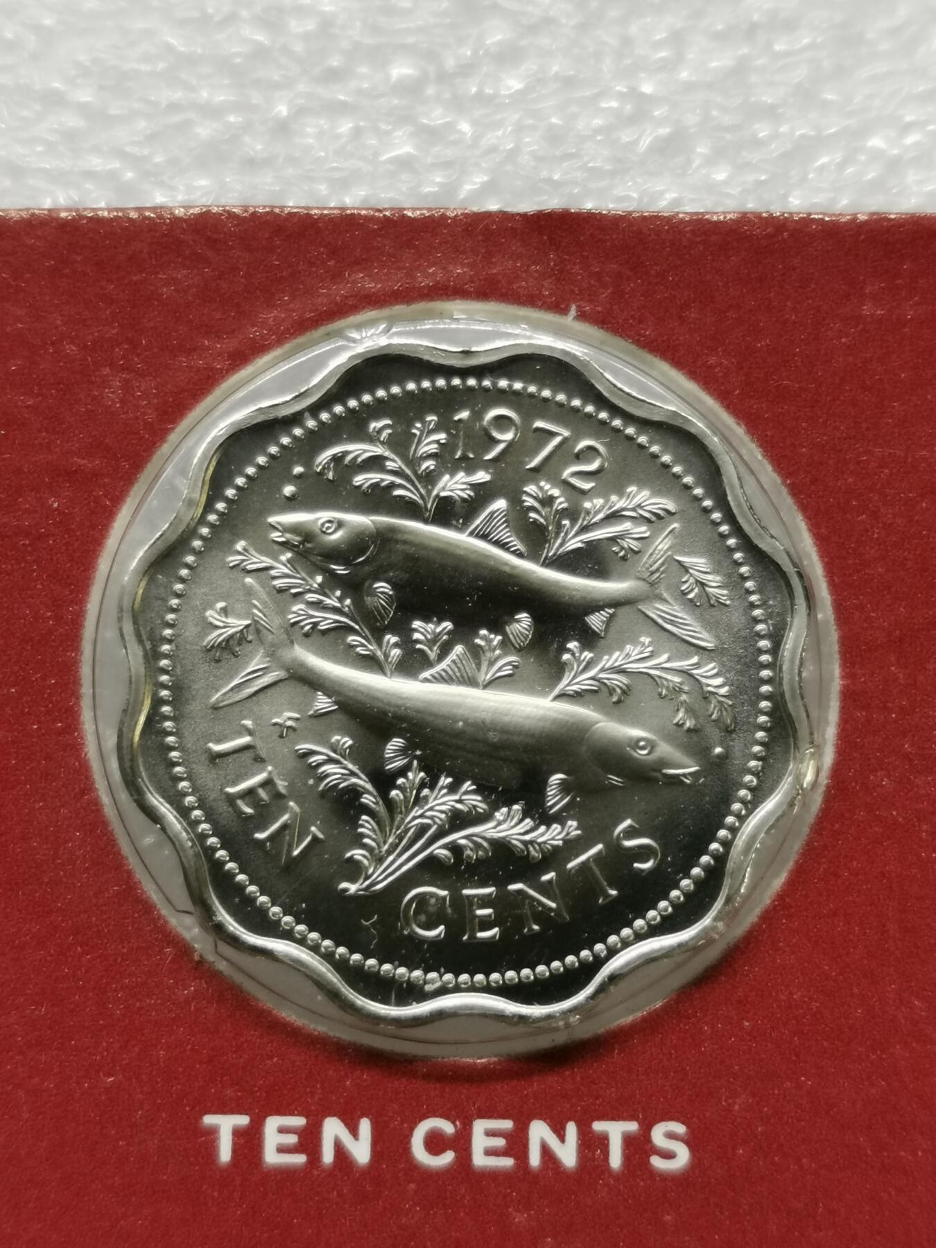 四叶草钱币第2场 散币 银币 套币 巴哈马1972年套币5枚 原封