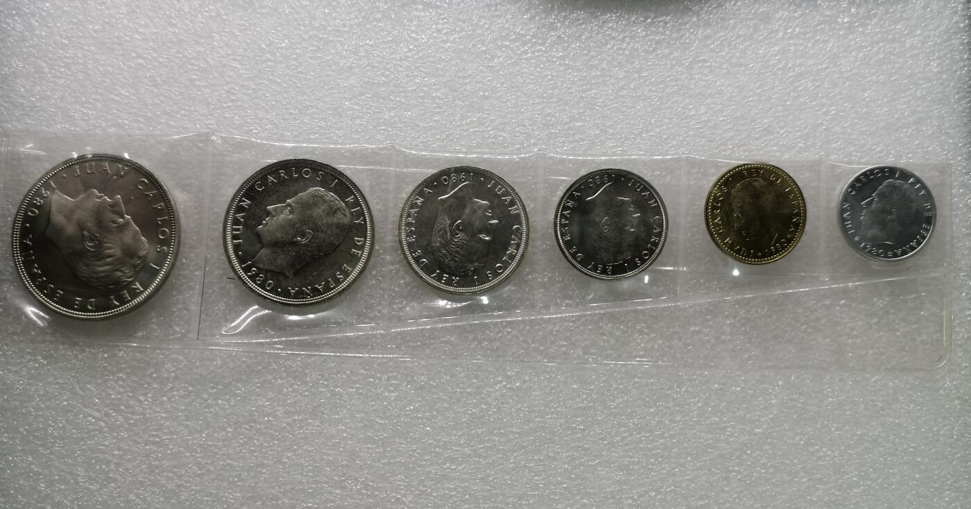 四叶草钱币第2场 散币 银币 套币 西班牙1980年82世界杯纪念币6枚