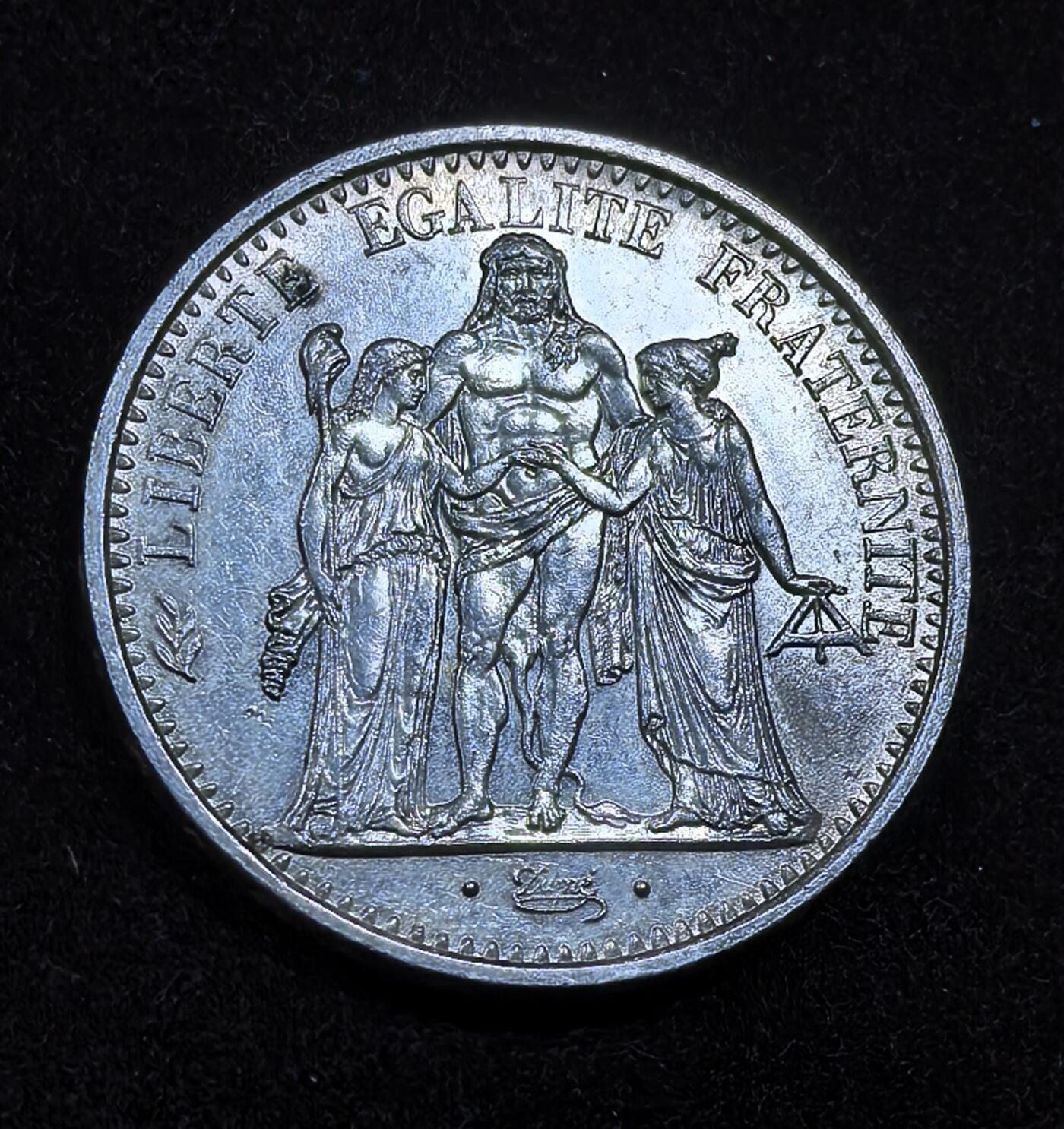 北京马甸外国币专卖微拍第124期，外国金银币专场，陆续上新，欢迎关注 1968年法国10法郎银币