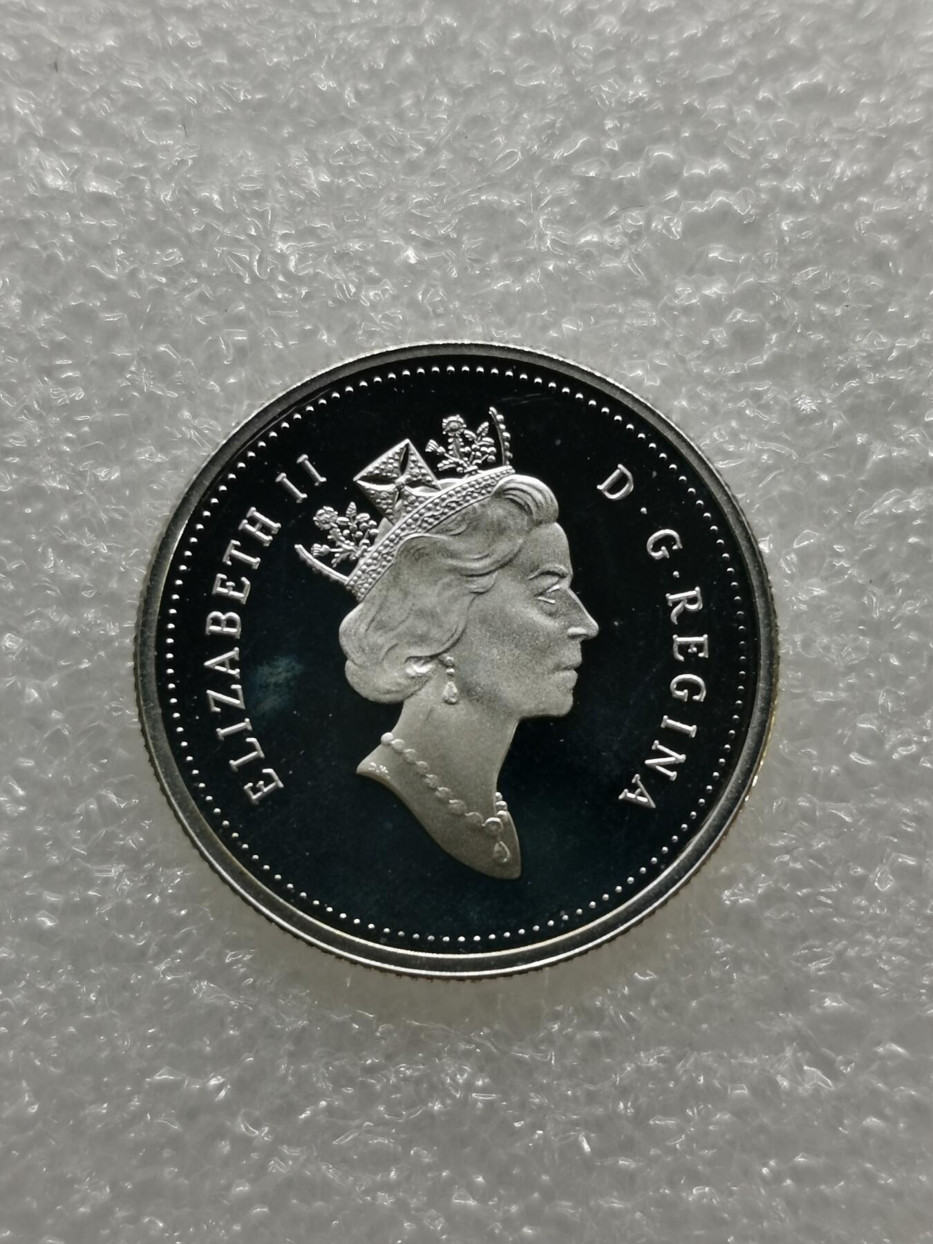 四叶草钱币第2场 散币 银币 套币 加拿大1998年麋鹿 25分精制银币