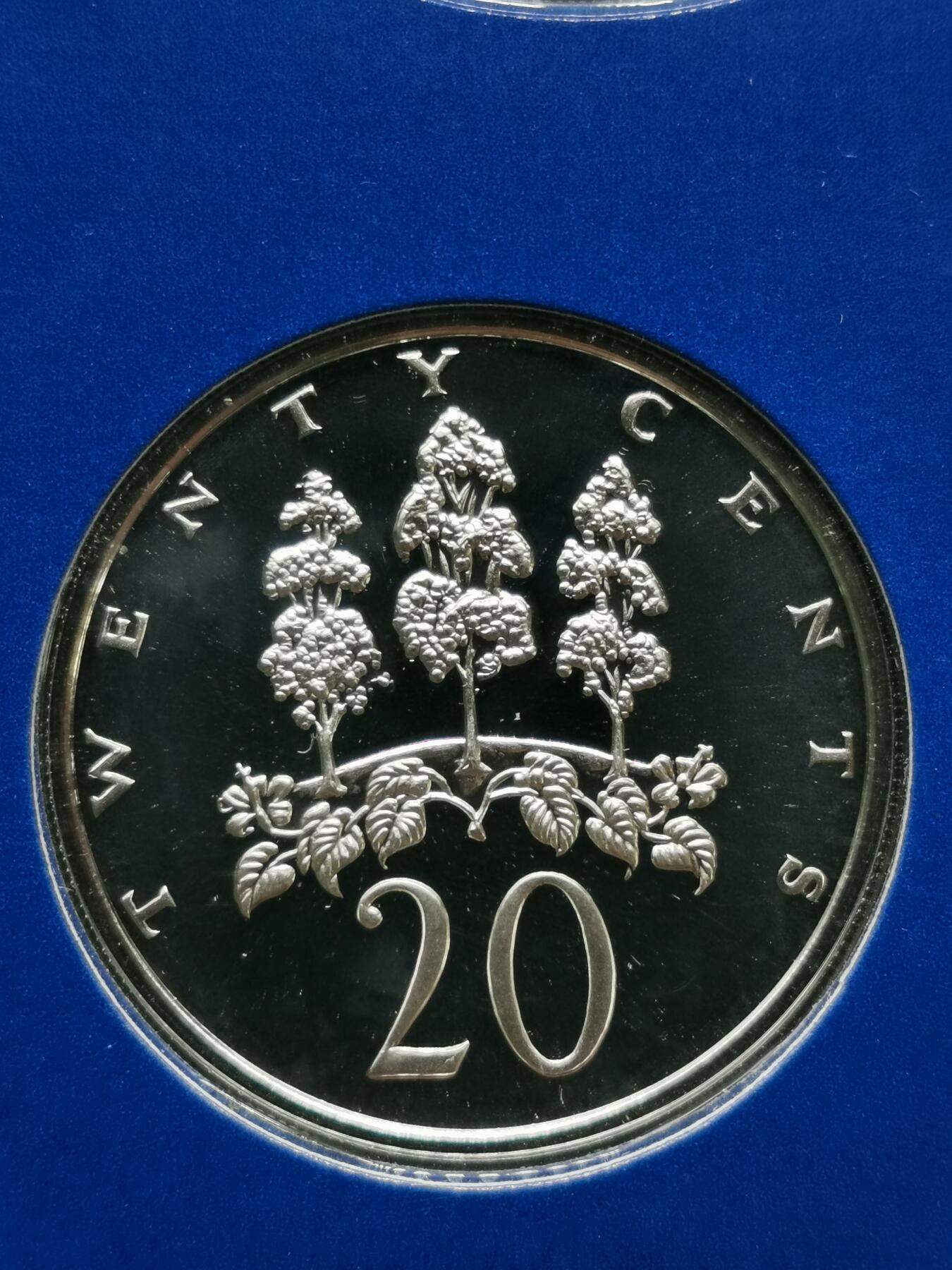 四叶草钱币第2场 散币 银币 套币 牙买加1967年精制套币7枚 带盒证