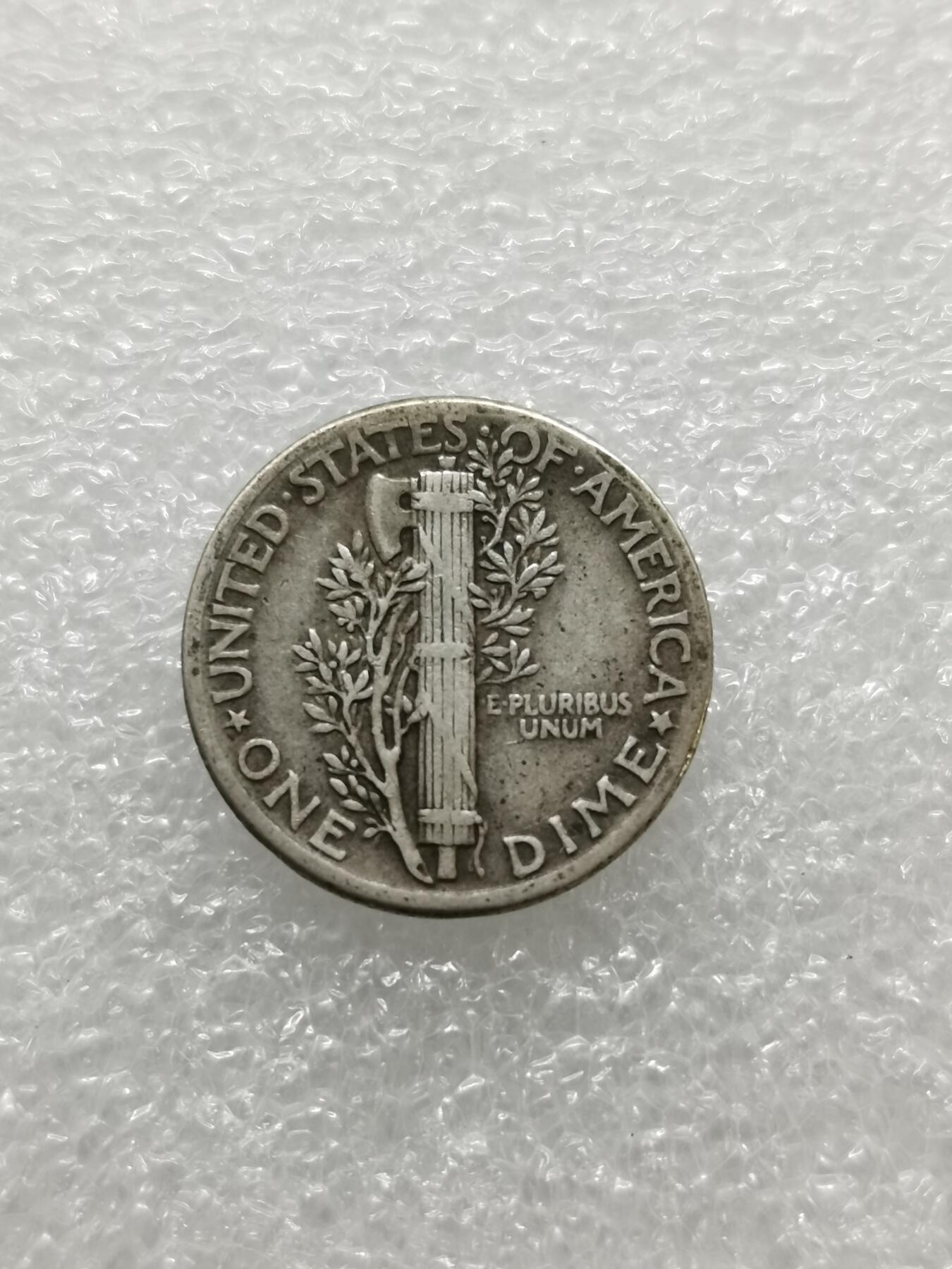 四叶草钱币第2场 散币 银币 套币 美国1944年墨丘利版10分银币