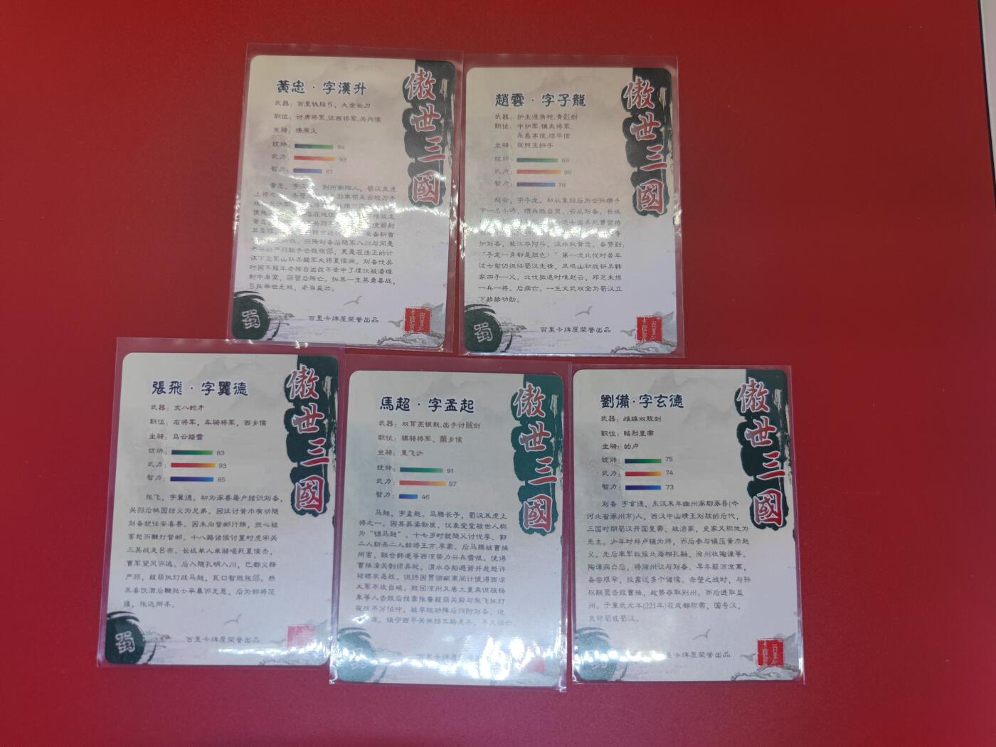 妖精的尾巴卡牌拍卖第二十四期(收拍品) 百里卡牌-傲世三国-粗闪卡5张