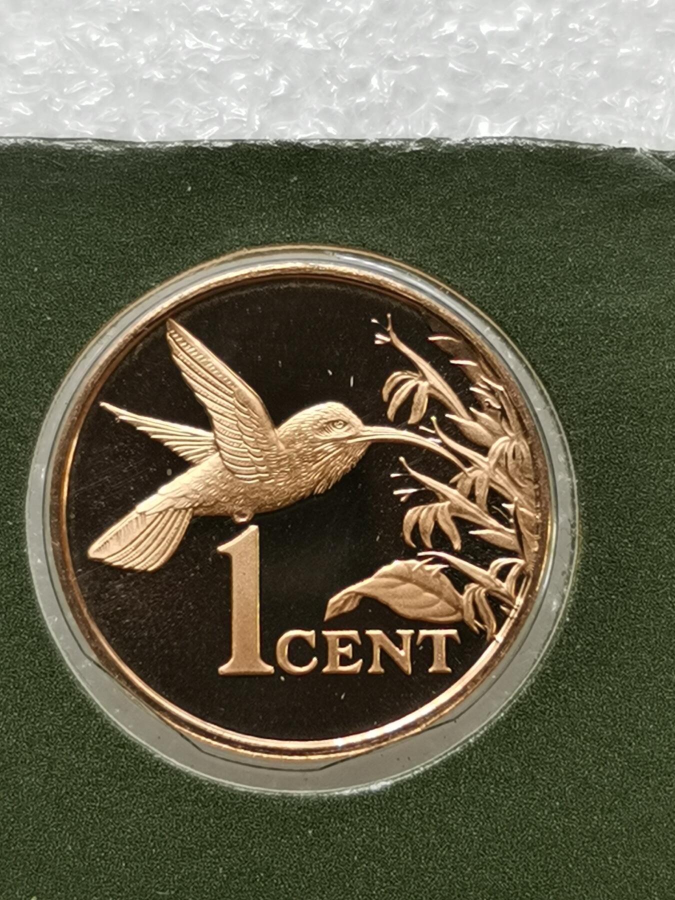 四叶草钱币第2场 散币 银币 套币 特立尼达和多巴哥1978年精制套币5枚 原封