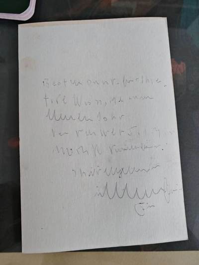 曼施坦因战后签名照 曼施坦因战后签名照