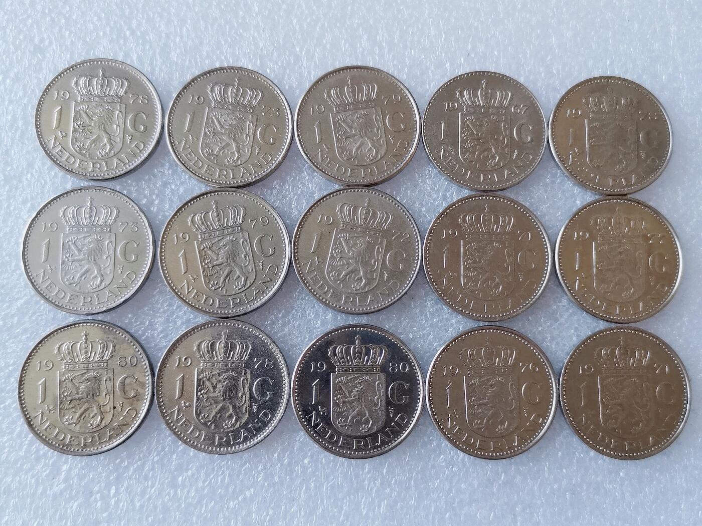 第一海外回流一元起拍收藏 散币专场 第108期 荷兰1盾 10枚