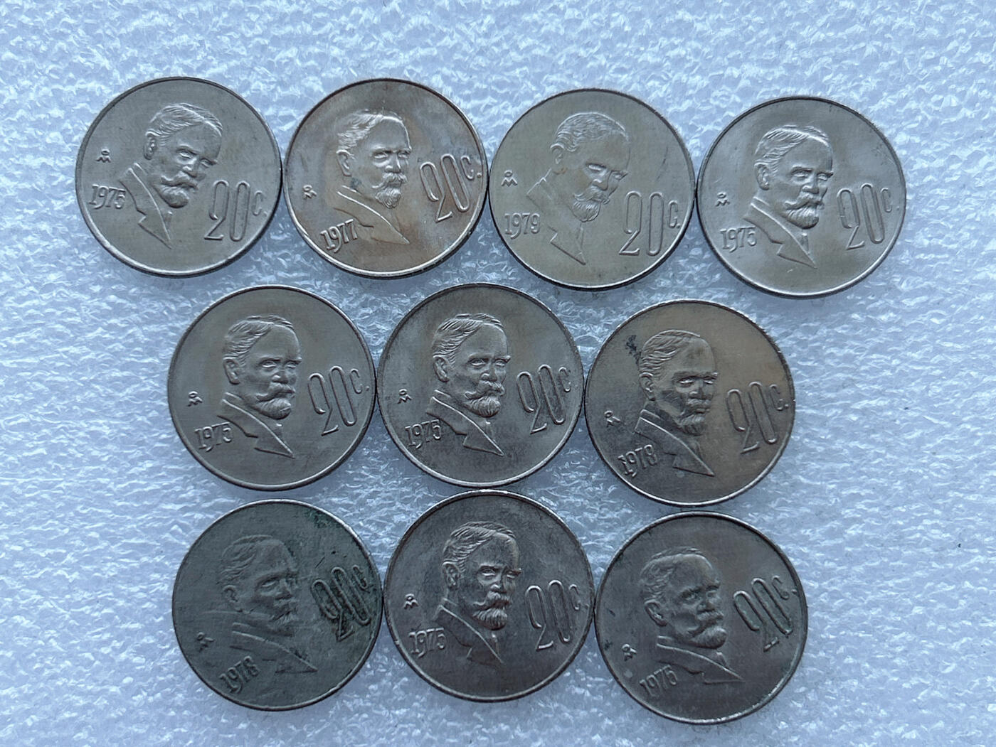 第一海外回流一元起拍收藏 散币专场 第108期 墨西哥20分 10枚