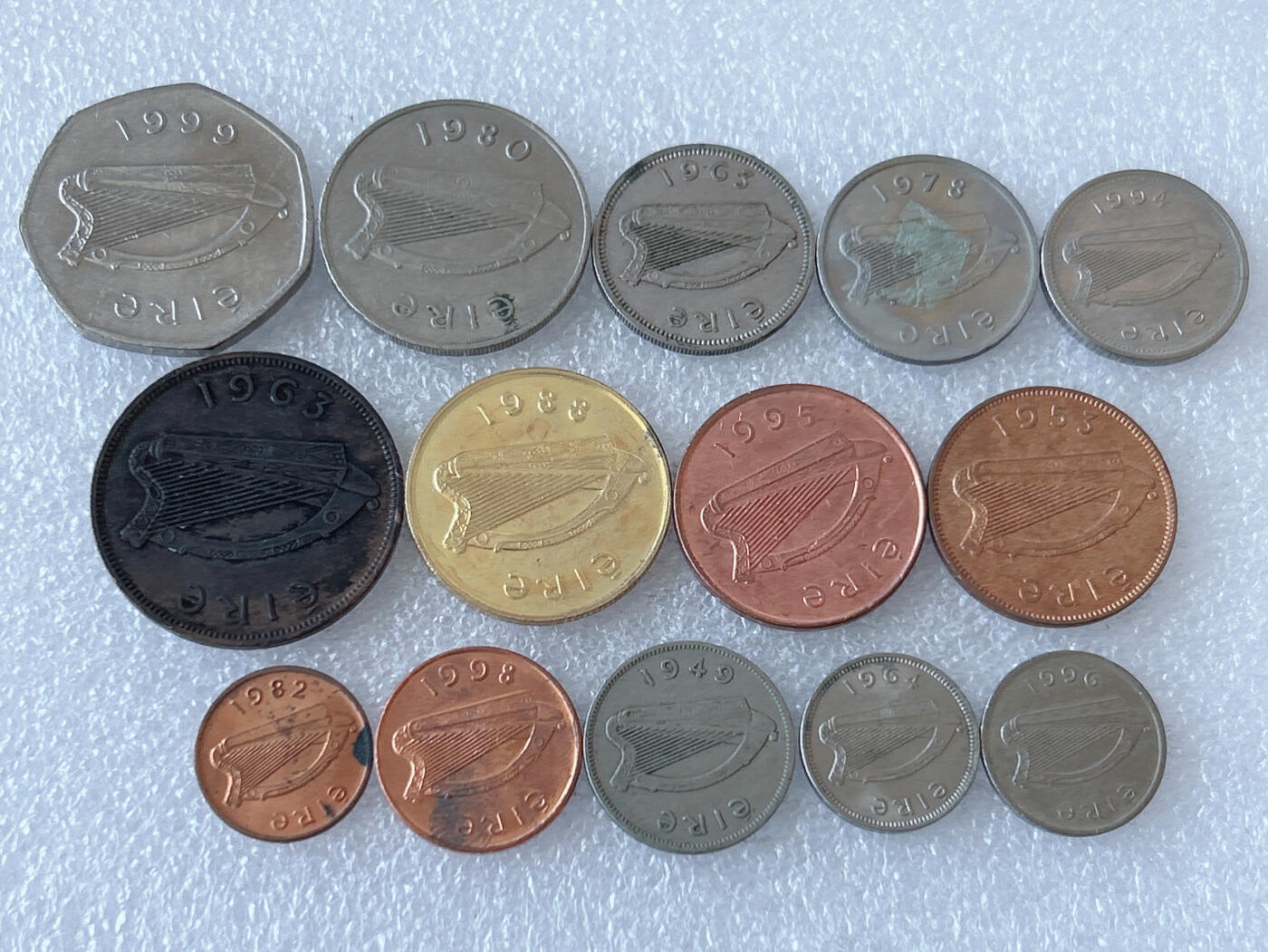 第一海外回流一元起拍收藏 散币专场 第108期 爱尔兰硬币 14枚