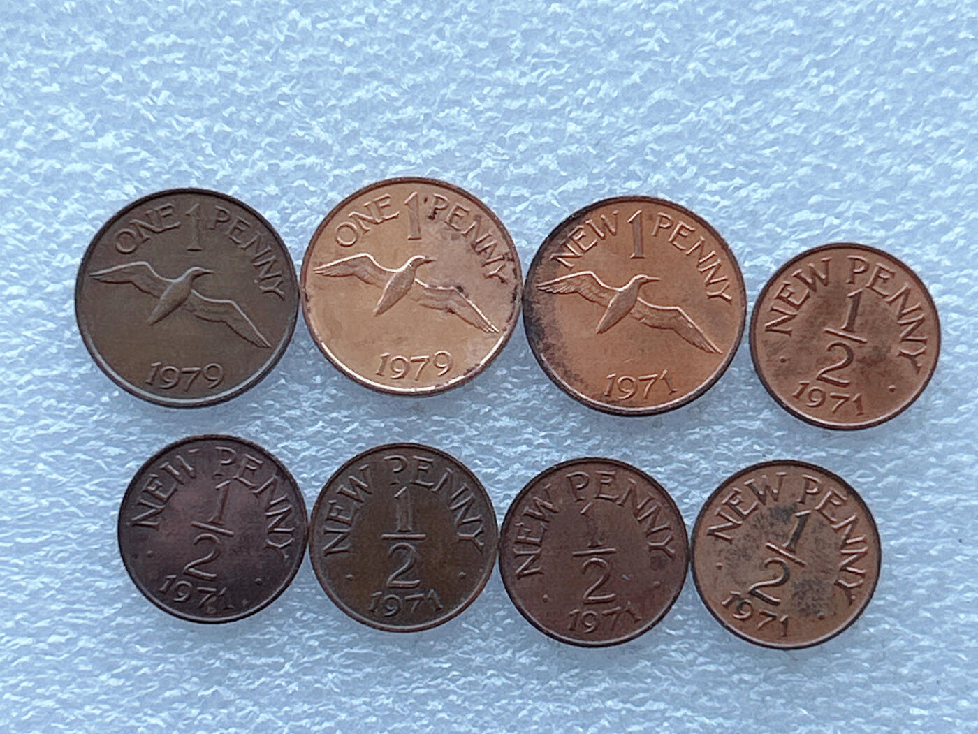 第一海外回流一元起拍收藏 散币专场 第108期 根西岛70年代铜币一组