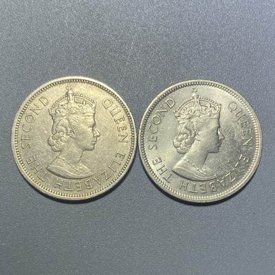 0808回流散币 - 香港1971、1973年大壹圆两枚