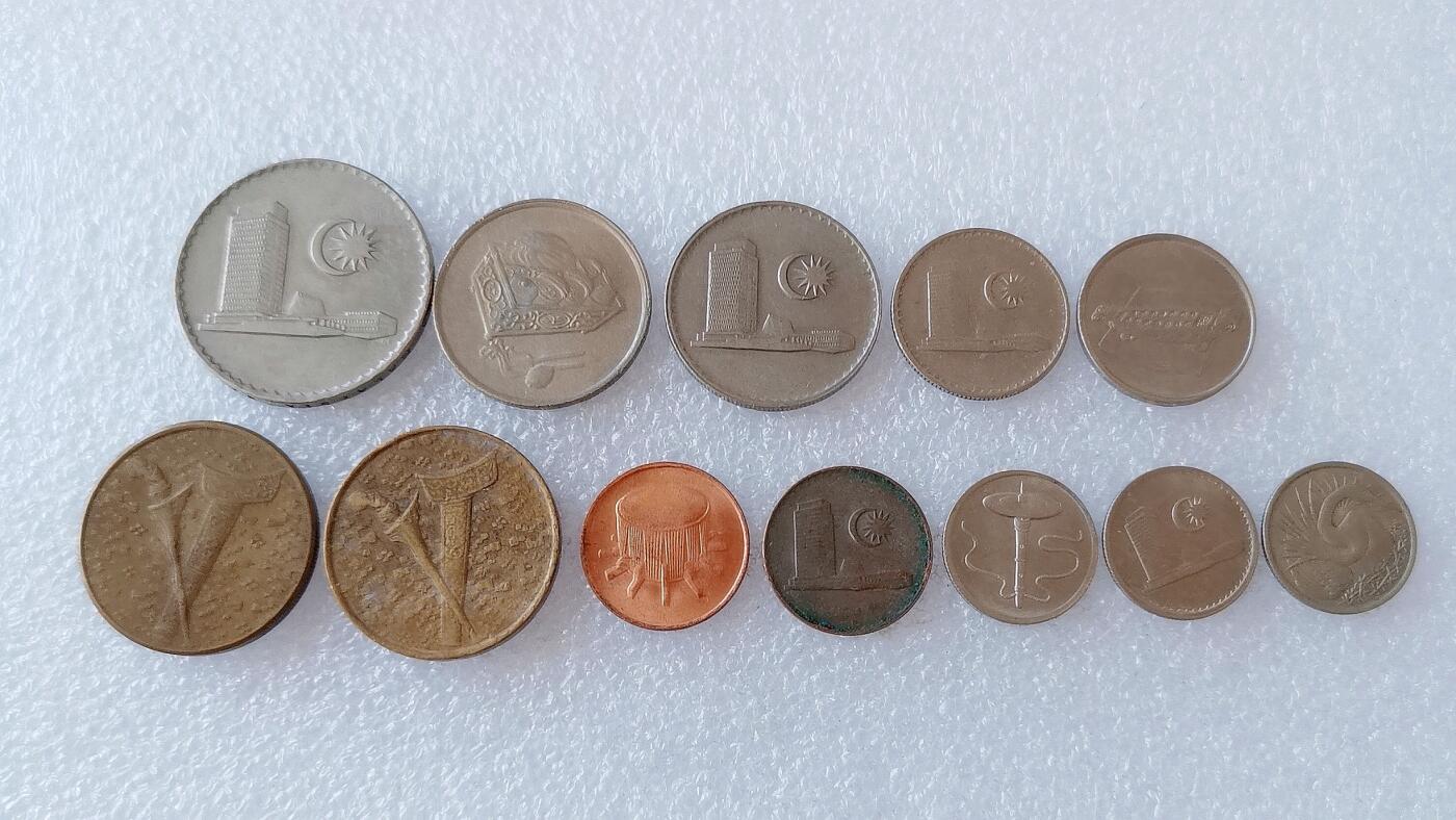 第一海外回流一元起拍收藏 散币专场 第108期 马来西亚硬币 12枚