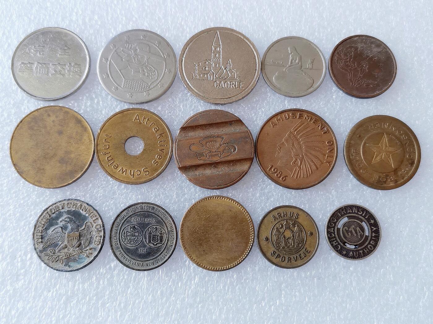 第一海外回流一元起拍收藏 散币专场 第108期 代币.章 10枚