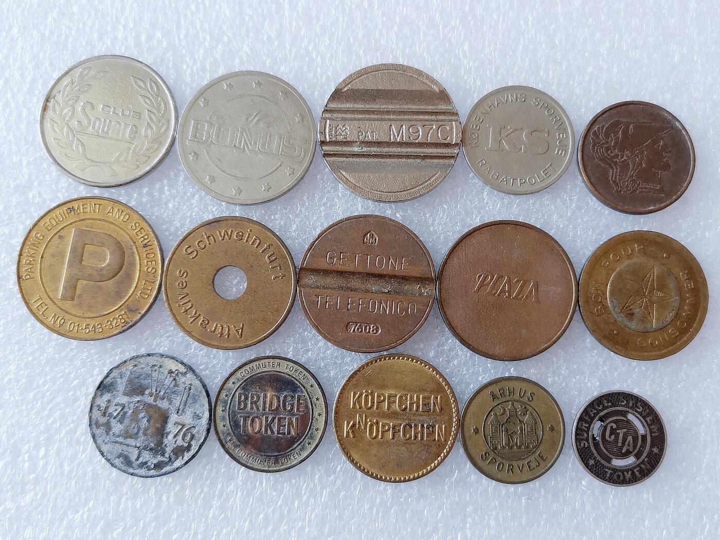 第一海外回流一元起拍收藏 散币专场 第108期 代币.章 10枚