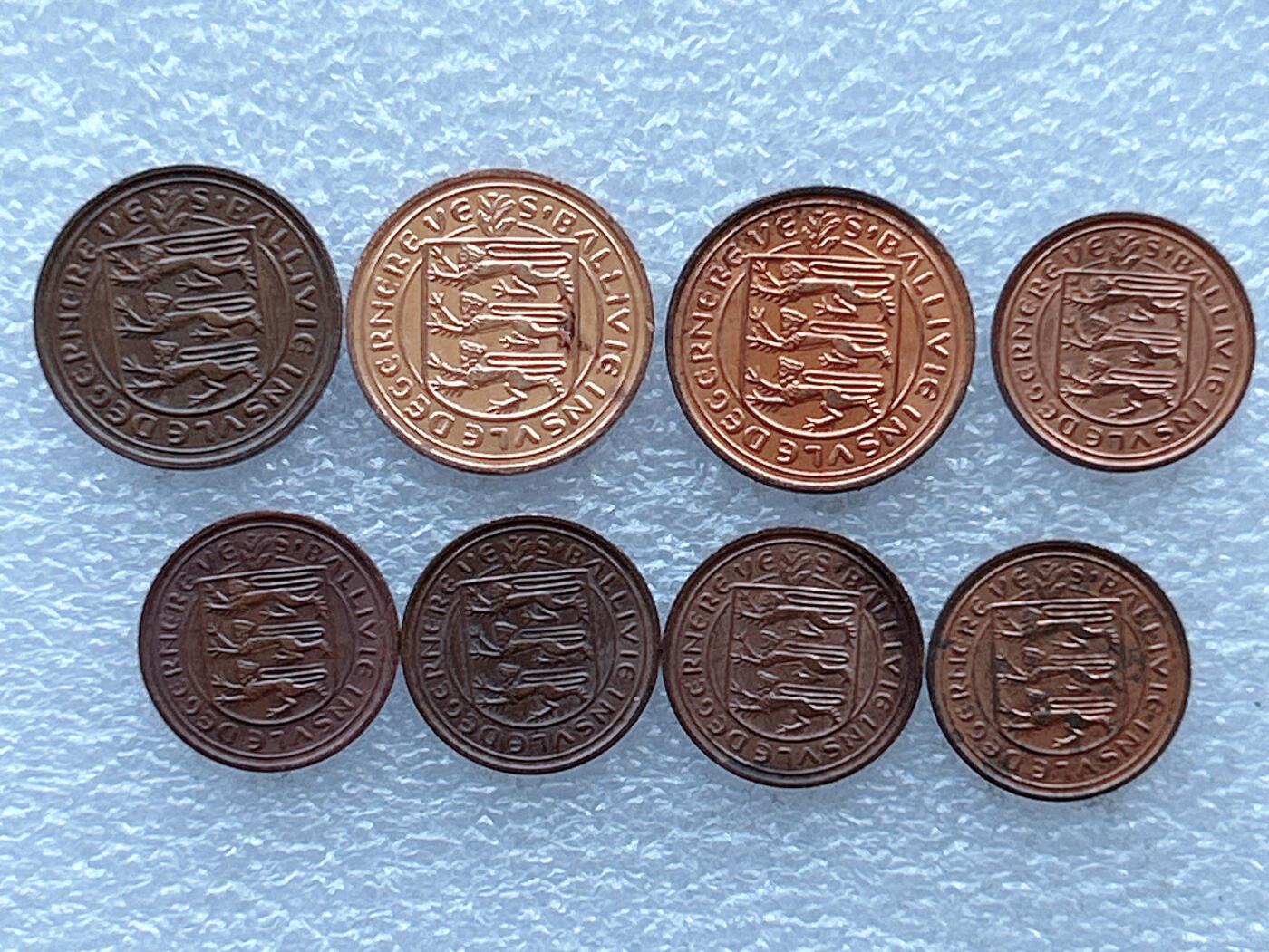 第一海外回流一元起拍收藏 散币专场 第108期 根西岛70年代铜币一组