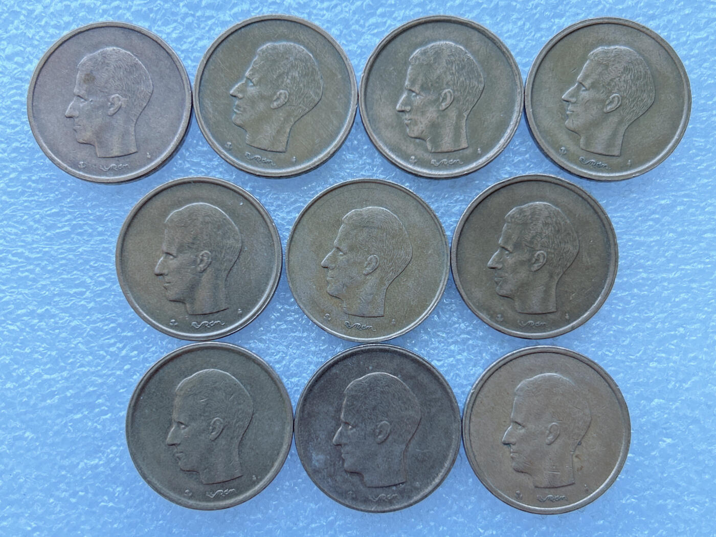 第一海外回流一元起拍收藏 散币专场 第108期 比利时20法郎 博杜安一世 10枚