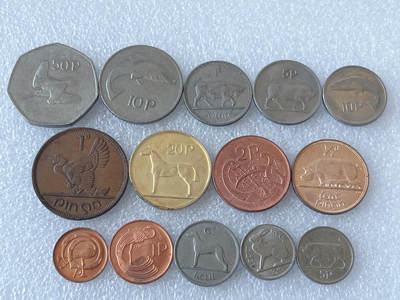 第一海外回流一元起拍收藏 散币专场 第108期 - 爱尔兰硬币 14枚