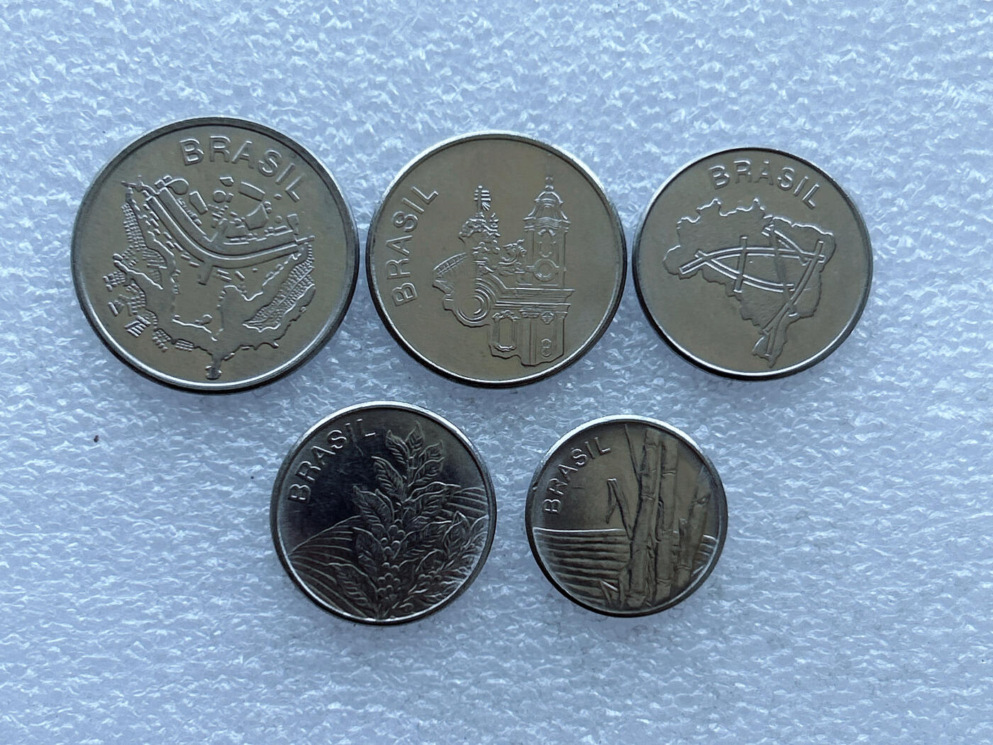 第一海外回流一元起拍收藏 散币专场 第108期 巴西硬币5枚套