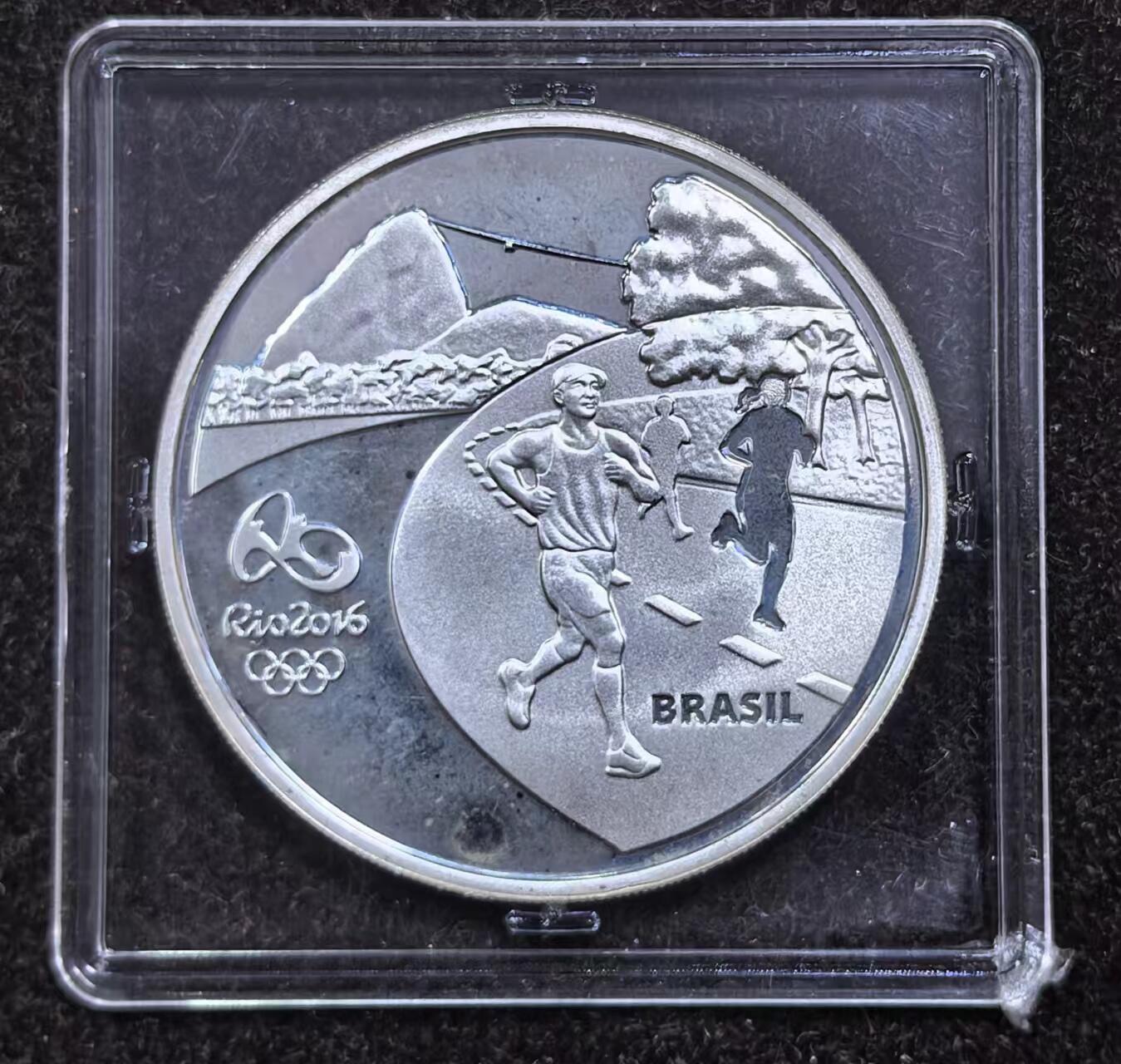 北京马甸外国币专卖微拍第124期，外国金银币专场，陆续上新，欢迎关注 2015年巴西奥运银币