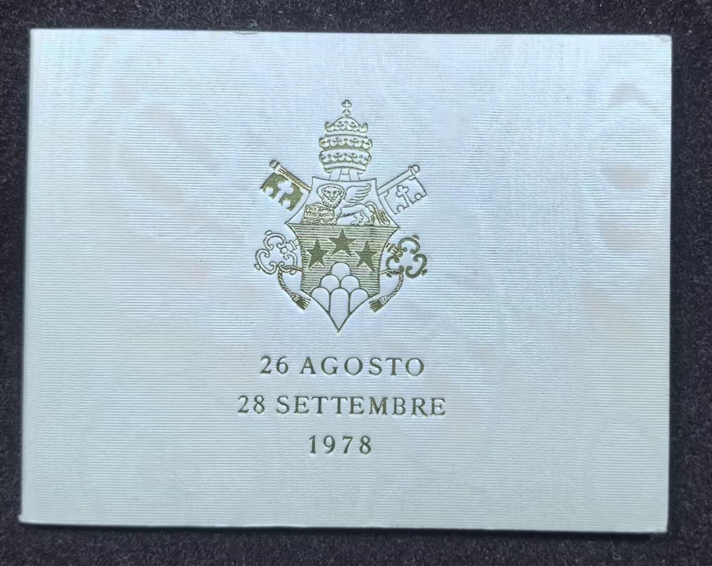 北京马甸外国币专卖微拍第124期，外国金银币专场，陆续上新，欢迎关注 官方原册 稀少 梵蒂冈1978年1000里拉银币  保罗一世 在位仅33天