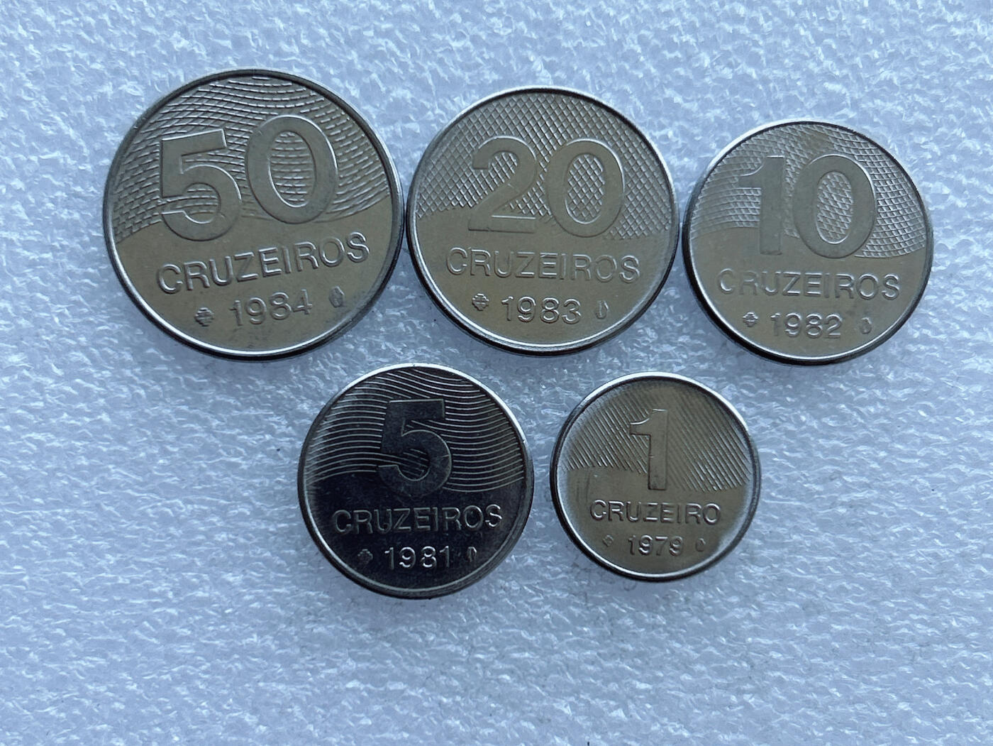 第一海外回流一元起拍收藏 散币专场 第108期 巴西硬币5枚套