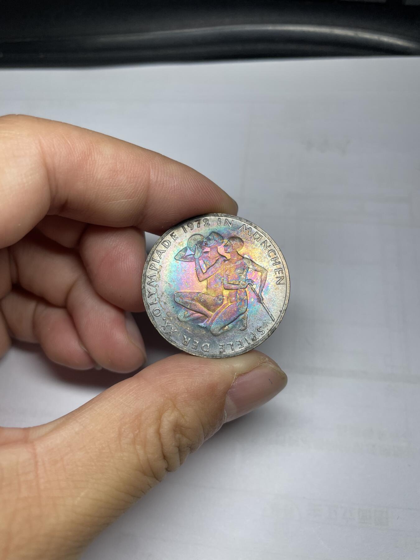 每日一拍，2024年集古藏今外币拍卖第十二期-第7场—（总第117拍-精选银币等专场），新一期拍卖开始了 1972年德国10马克银币