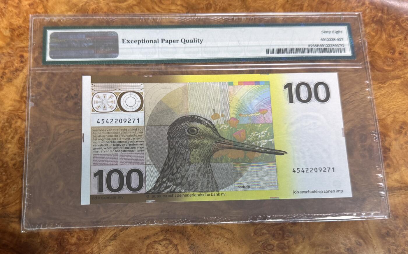 得物收藏 Chase Auction 第31期 - - 外钞、民国钞和人民币混合场！ 1977年荷兰100盾，PMG68！