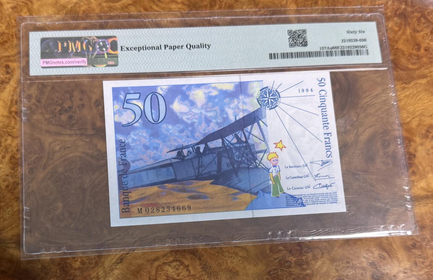 得物收藏 Chase Auction 第31期 - - 外钞、民国钞和人民币混合场！ 1994年法国50法郎，PMG66！