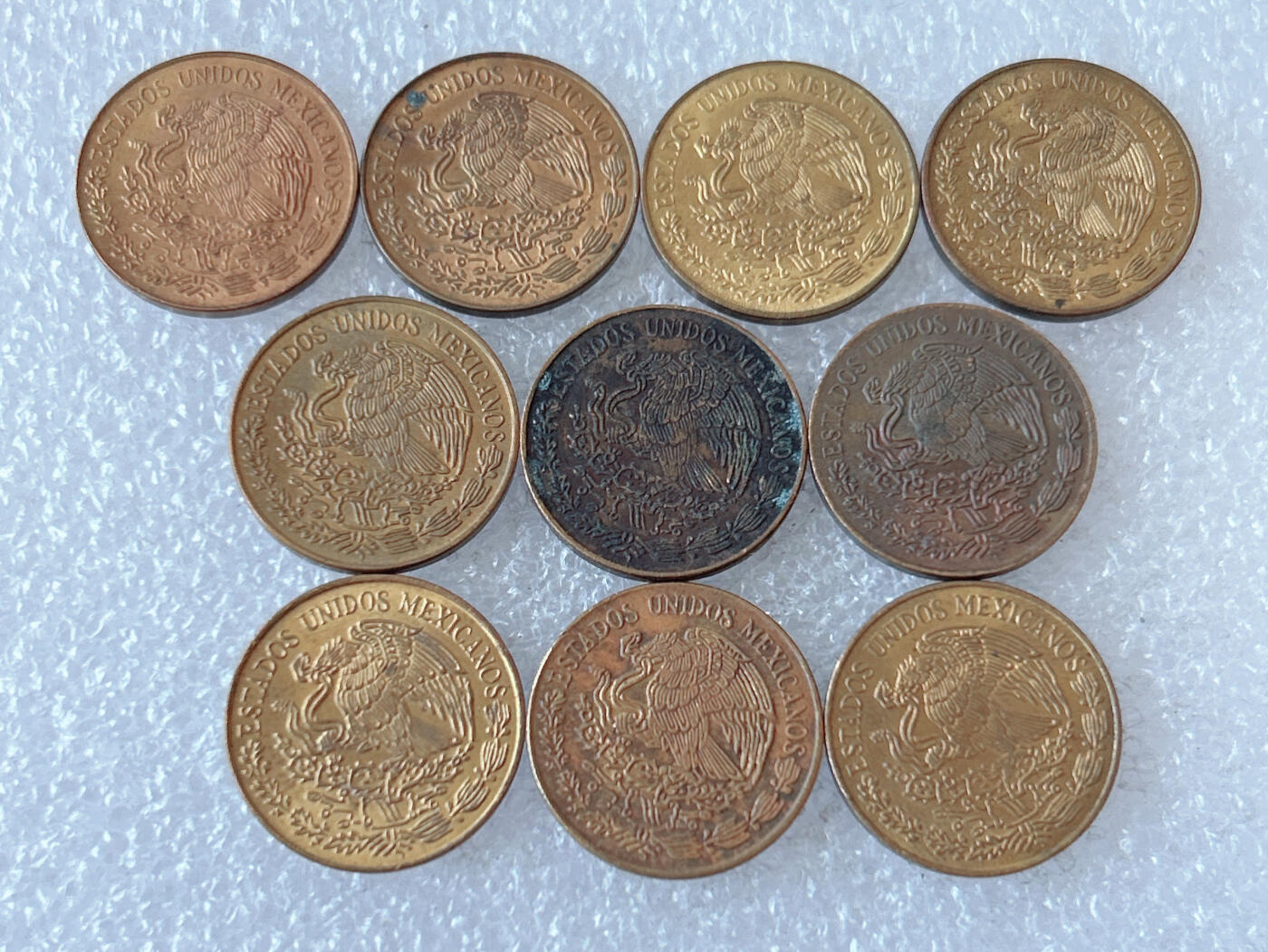 第一海外回流一元起拍收藏 散币专场 第108期 墨西哥5分铜币 10枚