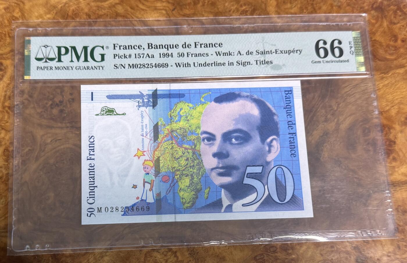 得物收藏 Chase Auction 第31期 - - 外钞、民国钞和人民币混合场！ 1994年法国50法郎，PMG66！